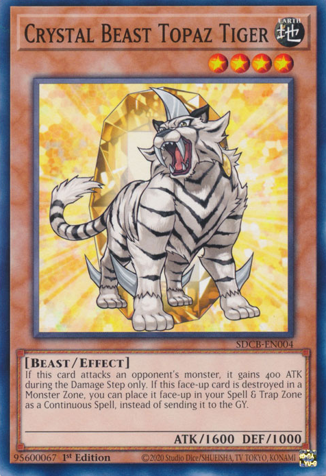 Crystal Beast Topaz Tiger [SDCB-EN004] Common | The Time Vault CA