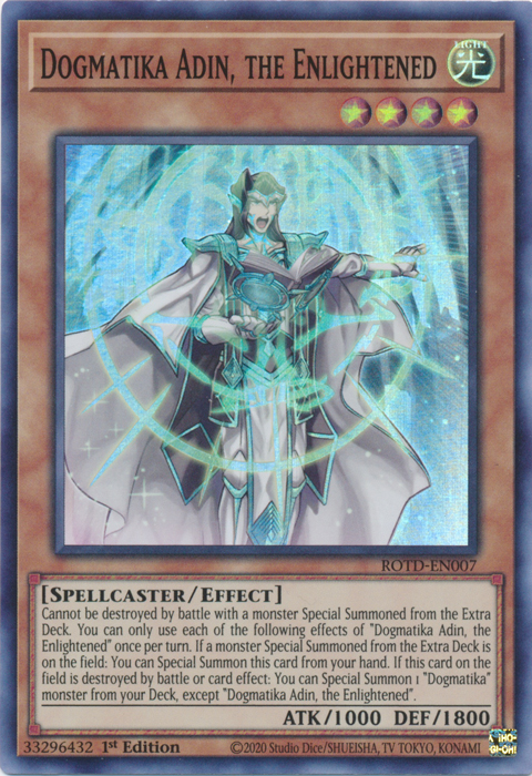 Dogmatika Adin, the Enlightened [ROTD-EN007] Super Rare | The Time Vault CA