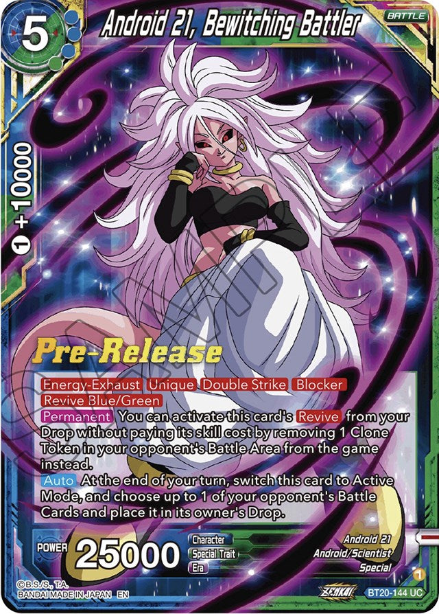 Android 21, Bewitching Battler (BT20-144) [Power Absorbed Prerelease Promos] | The Time Vault CA