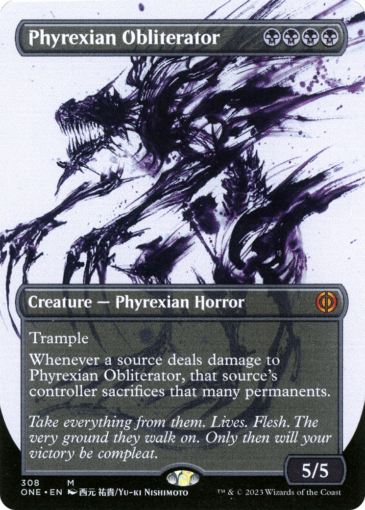 Phyrexian Obliterator (Borderless Ichor) [Phyrexia: All Will Be One] | The Time Vault CA