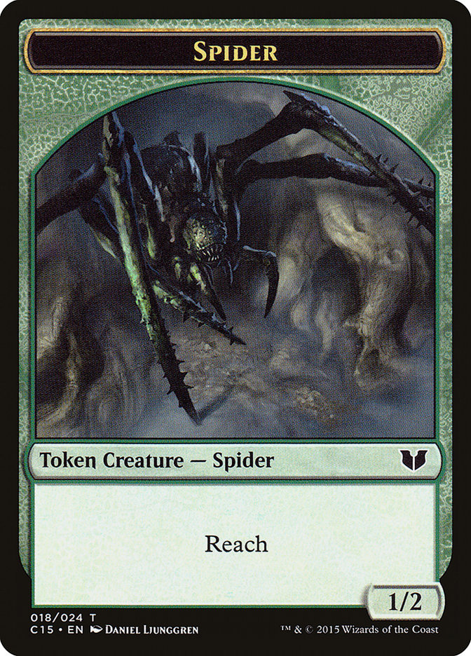 Bear // Spider Double-Sided Token [Commander 2015 Tokens] | The Time Vault CA