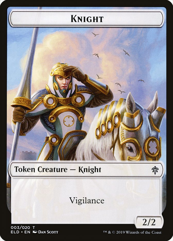 Knight [Throne of Eldraine Tokens] | The Time Vault CA