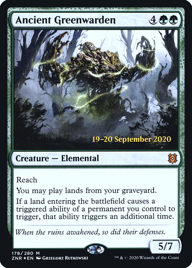 Ancient Greenwarden  [Zendikar Rising Prerelease Promos] | The Time Vault CA