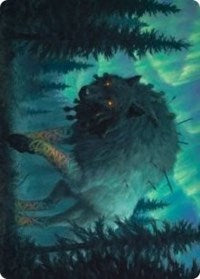 Sarulf, Realm Eater Art Card [Kaldheim: Art Series] | The Time Vault CA