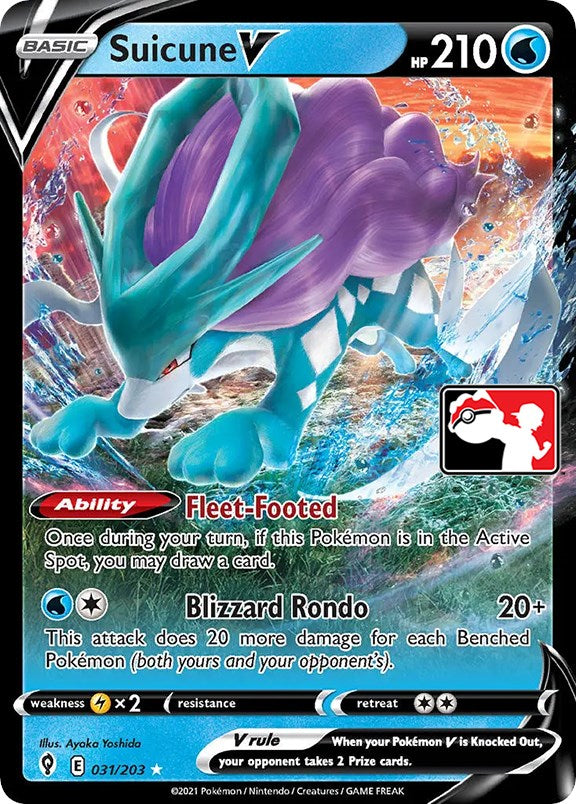 Suicune V (031/203) [Prize Pack Series One] | The Time Vault CA