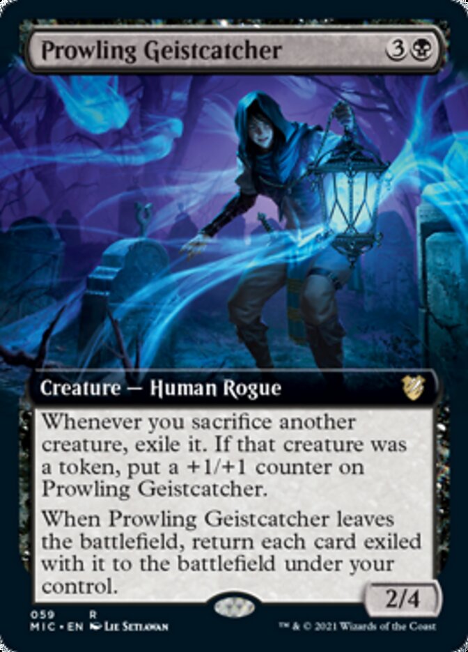 Prowling Geistcatcher (Extended) [Innistrad: Midnight Hunt Commander] | The Time Vault CA