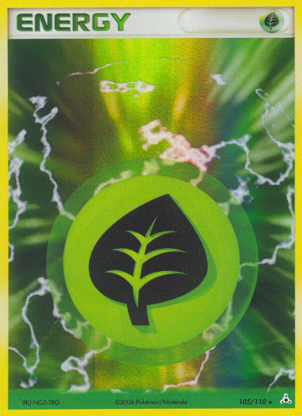 Grass Energy (105/110) [EX: Holon Phantoms] | The Time Vault CA