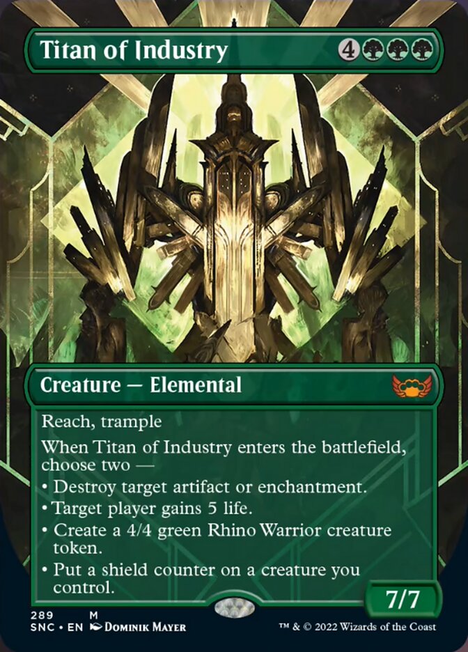 Titan of Industry (Borderless Alternate Art) [Streets of New Capenna] | The Time Vault CA