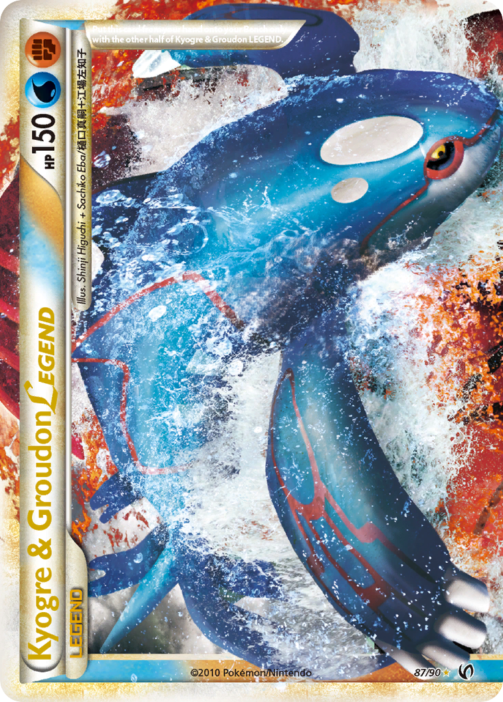 Kyogre & Groudon LEGEND (87/90) [HeartGold & SoulSilver: Undaunted] | The Time Vault CA