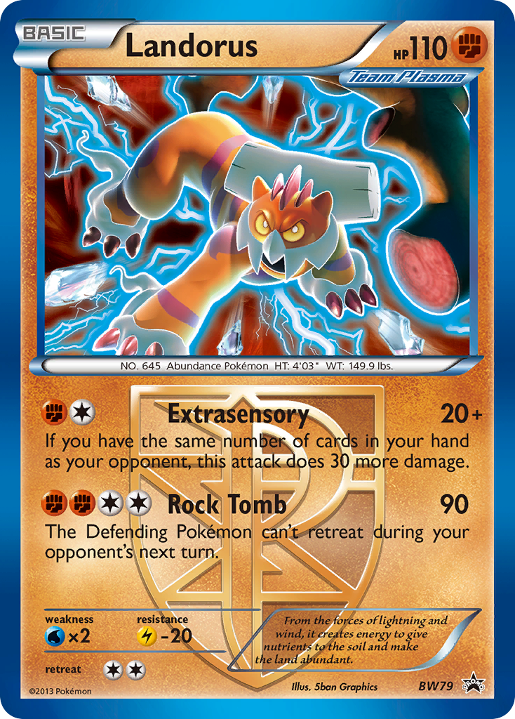 Landorus (BW79) (Team Plasma) [Black & White: Black Star Promos] | The Time Vault CA