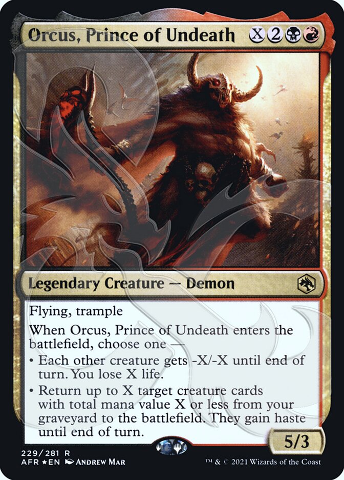 Orcus, Prince of Undeath (Ampersand Promo) [Dungeons & Dragons: Adventures in the Forgotten Realms Promos] | The Time Vault CA