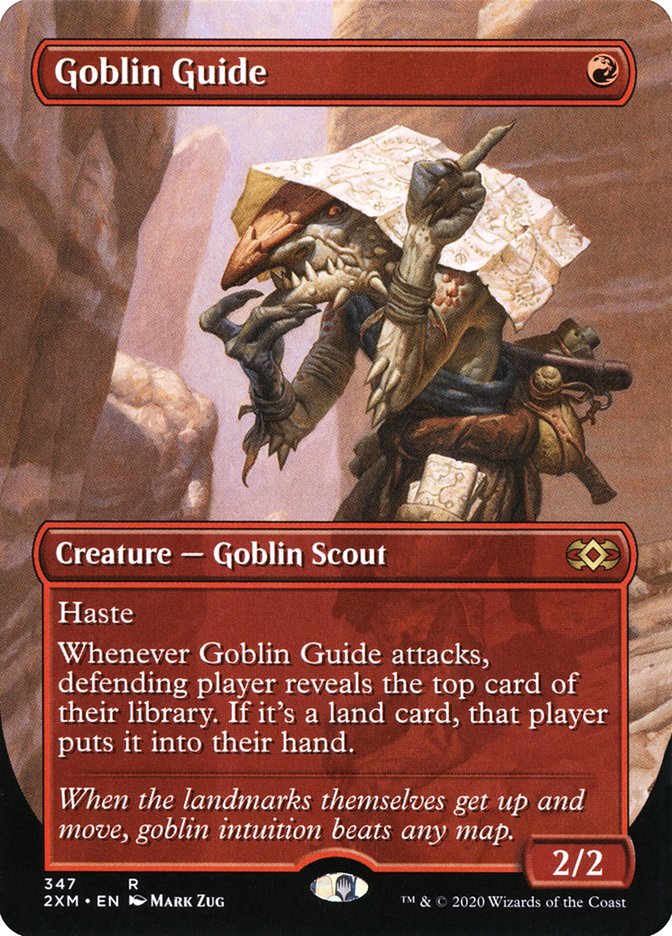 Goblin Guide (Borderless) [Double Masters] | The Time Vault CA