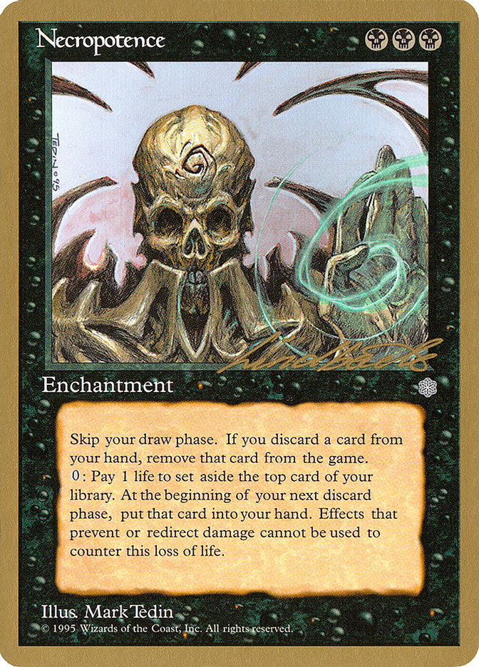 Necropotence (Leon Lindback) [Pro Tour Collector Set] | The Time Vault CA