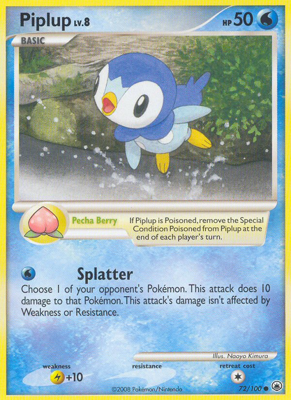 Piplup (72/100) [Diamond & Pearl: Majestic Dawn] | The Time Vault CA