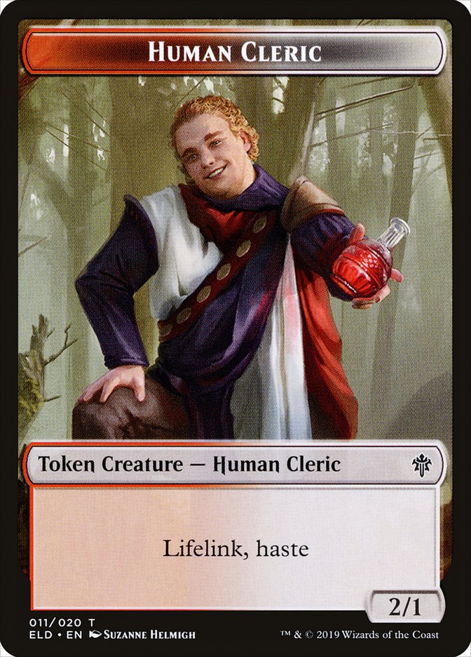 Human Cleric [Throne of Eldraine Tokens] | The Time Vault CA