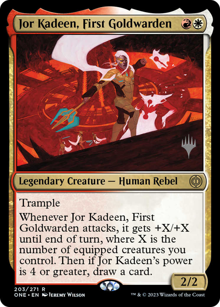 Jor Kadeen, First Goldwarden (Promo Pack) [Phyrexia: All Will Be One Promos] | The Time Vault CA