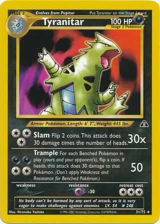 Tyranitar (31/75) [Neo Discovery Unlimited] | The Time Vault CA