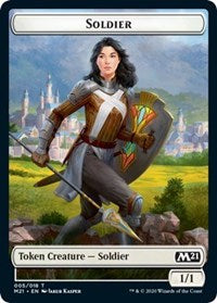 Soldier // Weird Double-sided Token [Core Set 2021 Tokens] | The Time Vault CA