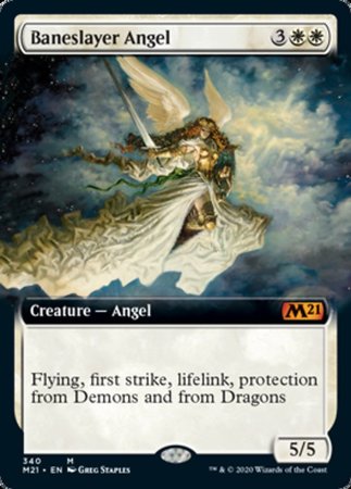 Baneslayer Angel (Extended Art) [Core Set 2021] | The Time Vault CA