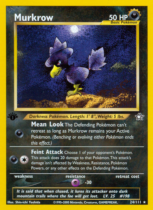 Murkrow (24/111) [Neo Genesis 1st Edition] | The Time Vault CA
