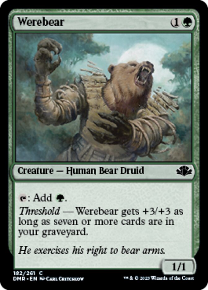 Werebear [Dominaria Remastered] | The Time Vault CA