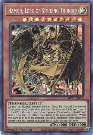 Hamon, Lord of Striking Thunder [MP21-EN253] Prismatic Secret Rare | The Time Vault CA