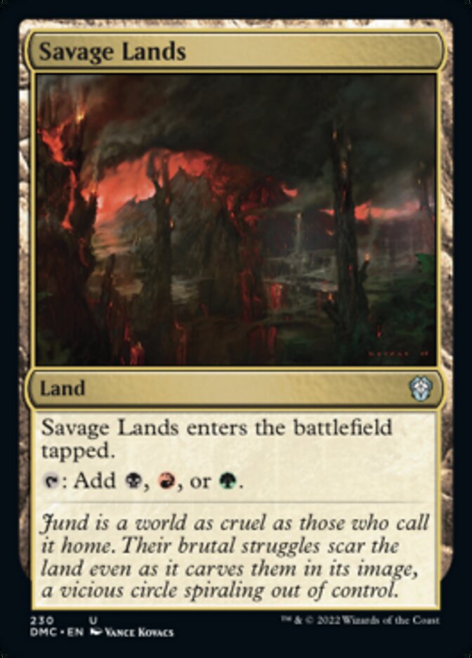 Savage Lands [Dominaria United Commander] | The Time Vault CA