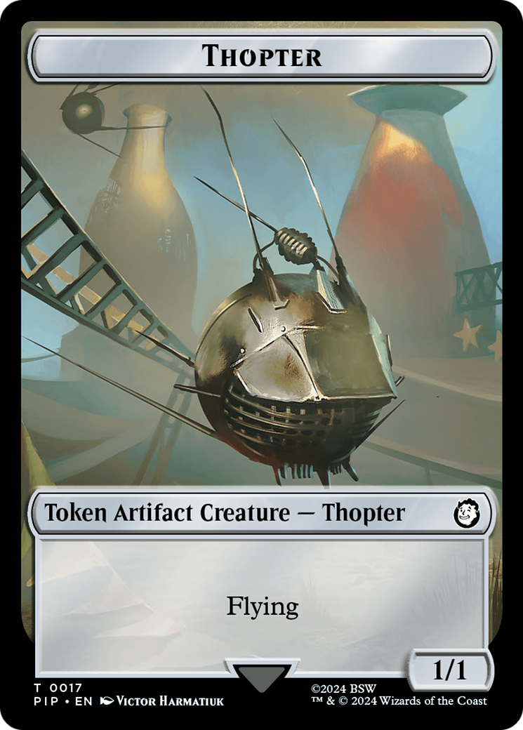Thopter // Junk Double-Sided Token [Fallout Tokens] | The Time Vault CA