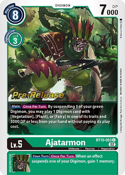 Ajatarmon [BT10-053] [Xros Encounter Pre-Release Cards] | The Time Vault CA