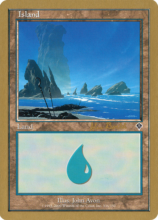 Island (ab336a) (Alex Borteh) [World Championship Decks 2001] | The Time Vault CA