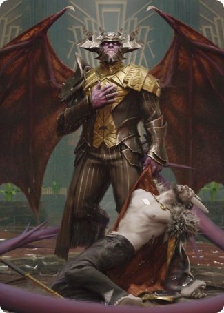 Ob Nixilis, the Adversary 1 Art Card [Streets of New Capenna Art Series] | The Time Vault CA