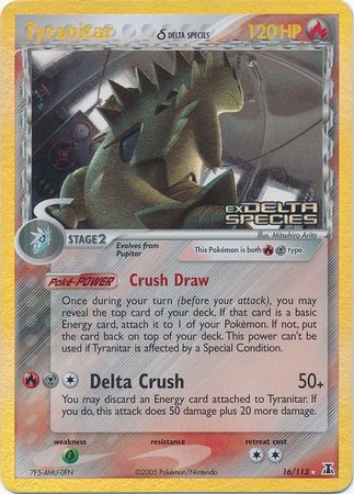 Tyranitar (16/113) (Delta Species) (Stamped) [EX: Delta Species] | The Time Vault CA