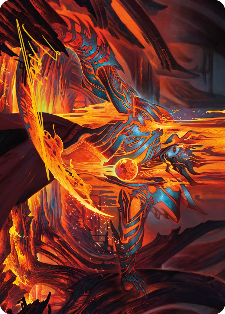 Free From Flesh Art Card (Gold-Stamped Signature) [Phyrexia: All Will Be One Art Series] | The Time Vault CA