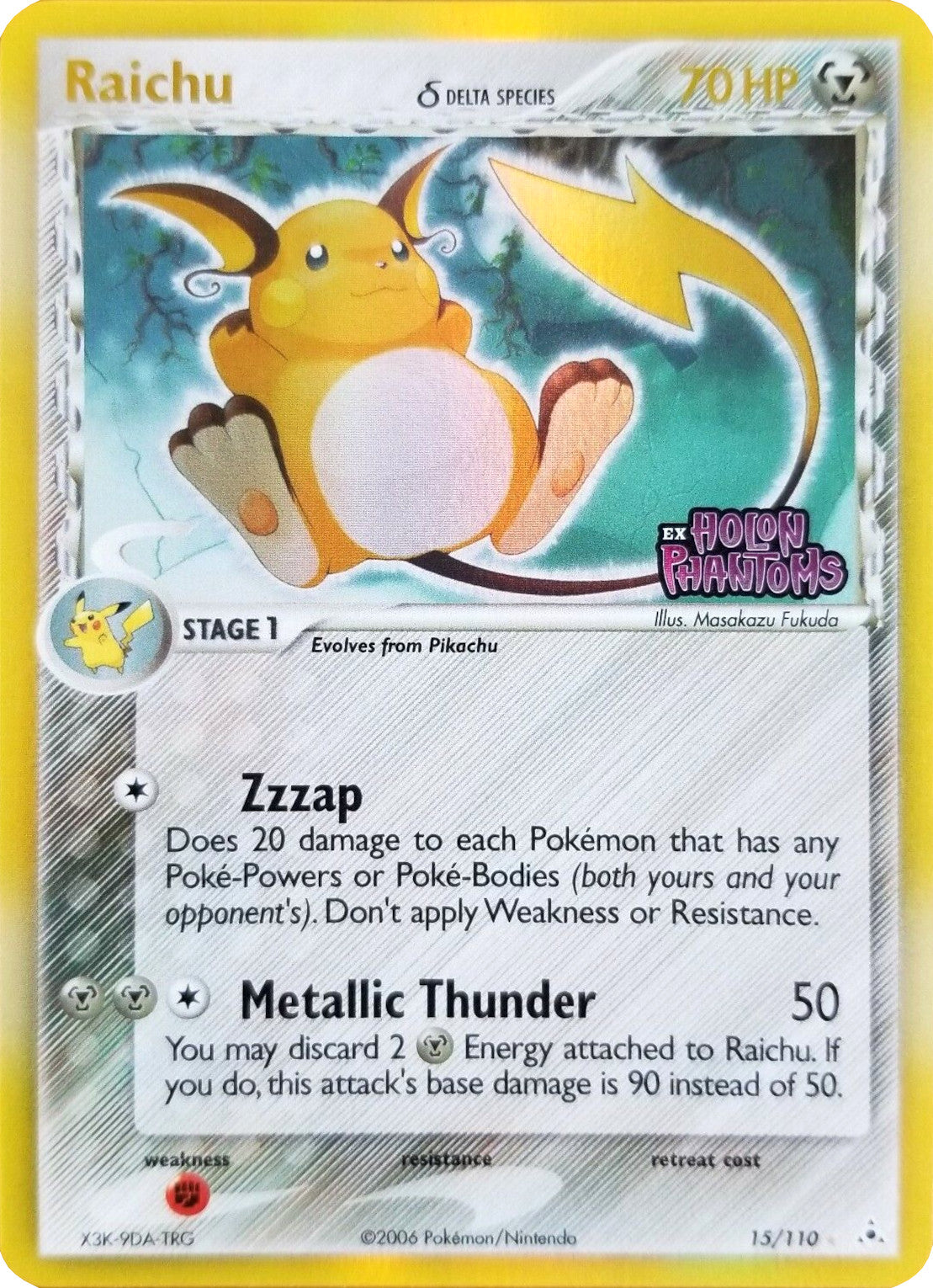 Raichu (15/110) (Delta Species) (Stamped) [EX: Holon Phantoms] | The Time Vault CA