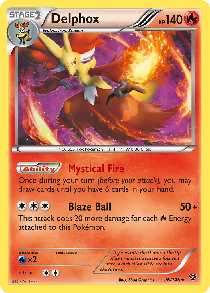 Delphox (26/146) [XY: Base Set] | The Time Vault CA