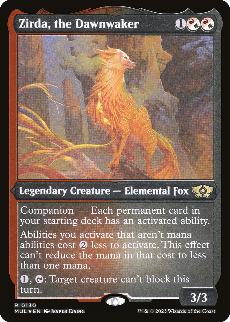 Zirda, the Dawnwaker (Foil Etched) [Multiverse Legends] | The Time Vault CA