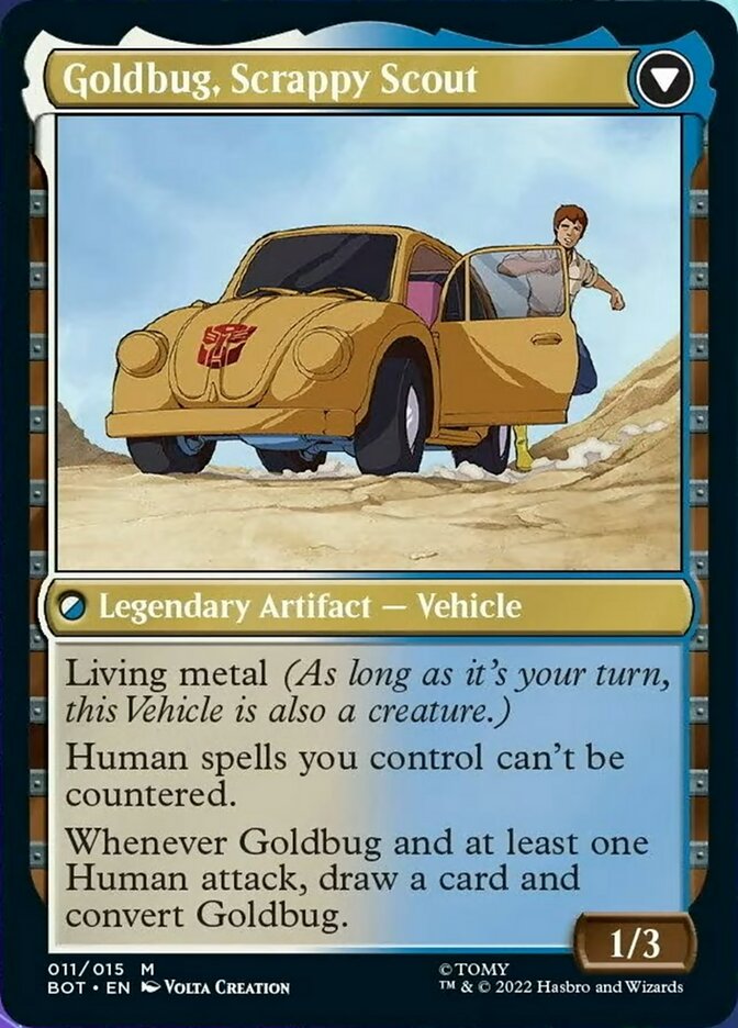 Goldbug, Humanity's Ally // Goldbug, Scrappy Scout [Universes Beyond: Transformers] | The Time Vault CA