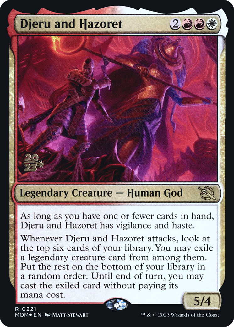 Djeru and Hazoret [March of the Machine Prerelease Promos] | The Time Vault CA