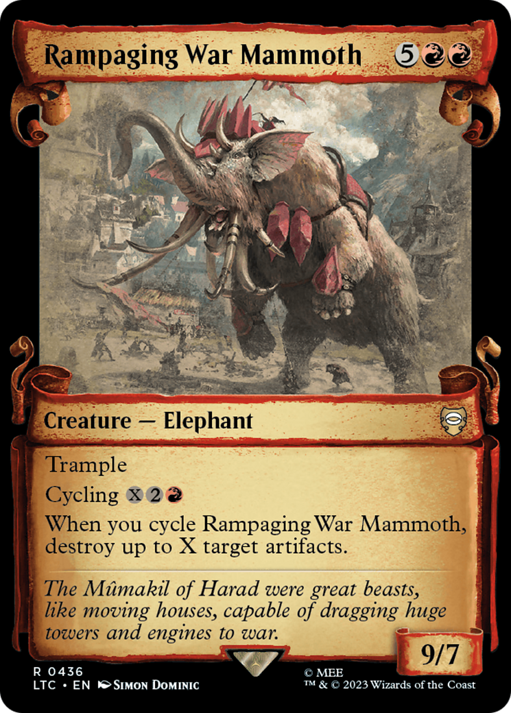 Rampaging War Mammoth [The Lord of the Rings: Tales of Middle-Earth Commander Showcase Scrolls] | The Time Vault CA