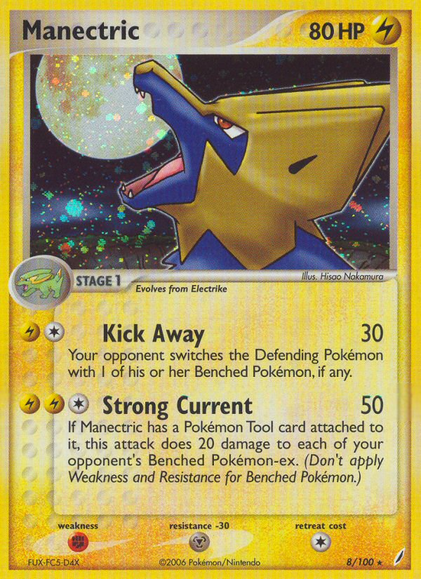 Manectric (8/100) [EX: Crystal Guardians] | The Time Vault CA