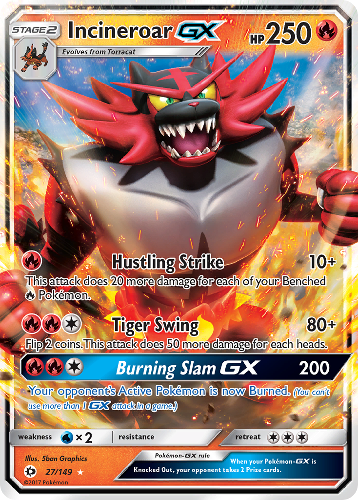 Incineroar GX (27/149) (Jumbo Card) [Sun & Moon: Base Set] | The Time Vault CA