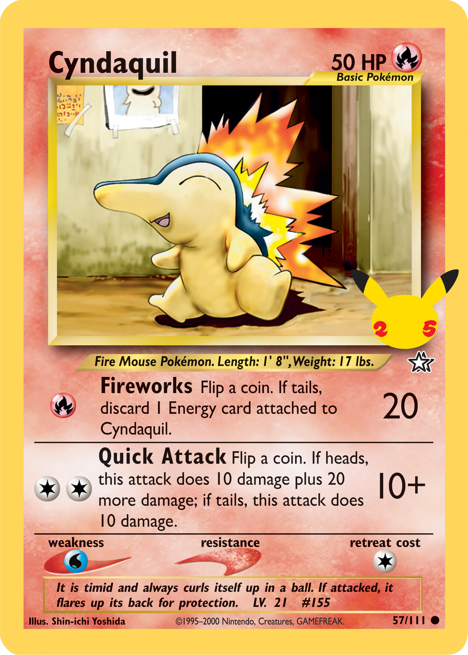 Cyndaquil (57/111) [First Partner Pack] | The Time Vault CA