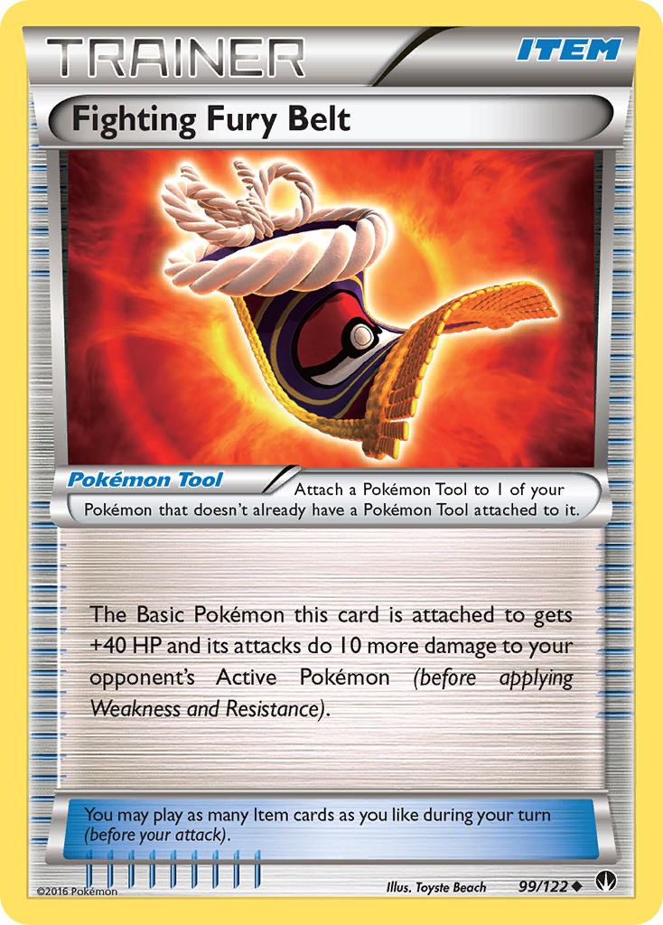 Fighting Fury Belt (99/122) [XY: BREAKpoint] | The Time Vault CA