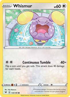 Whismur (135/185) [Sword & Shield: Vivid Voltage] | The Time Vault CA