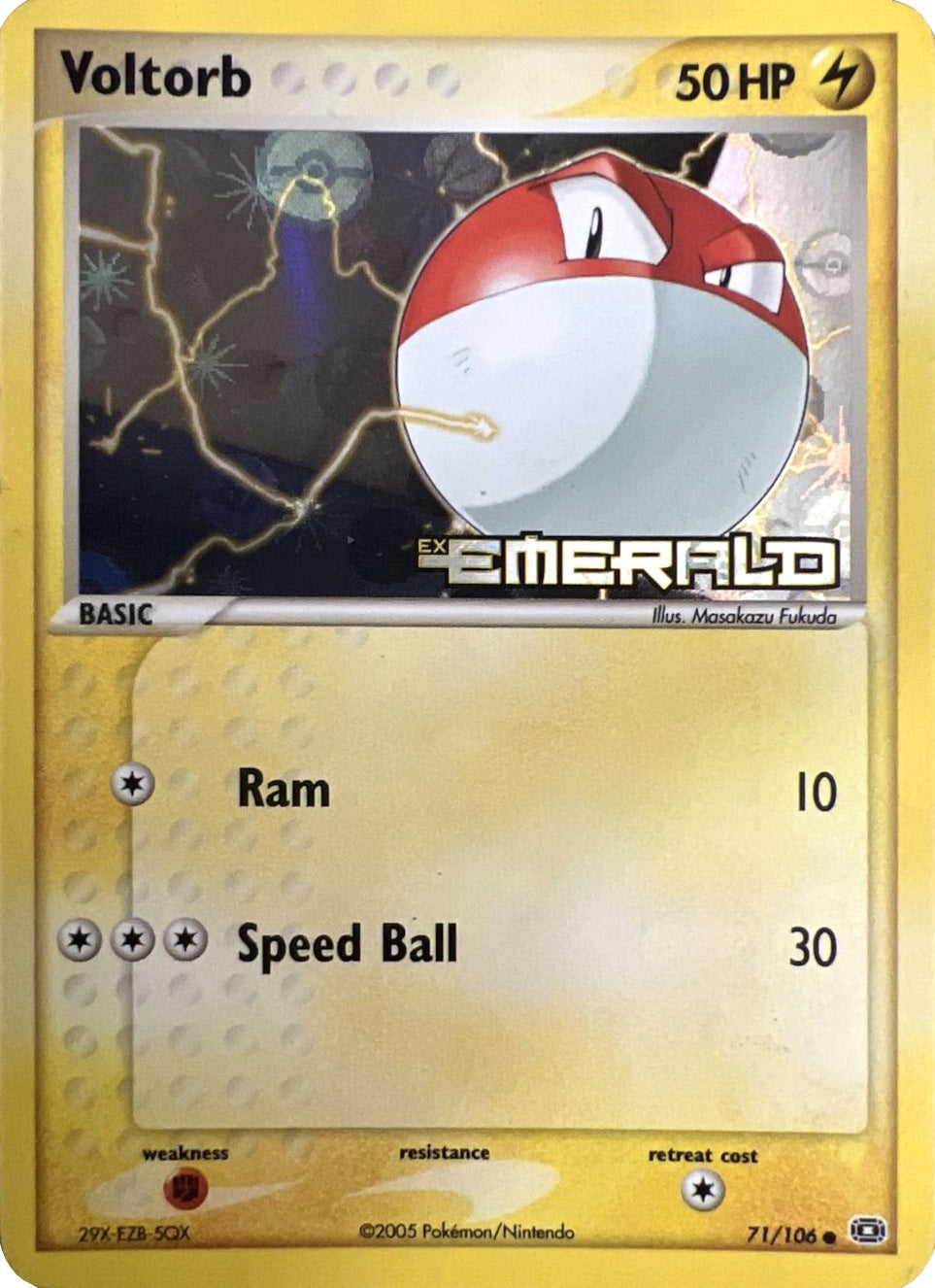 Voltorb (71/106) (Stamped) [EX: Emerald] | The Time Vault CA