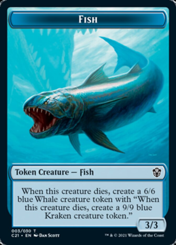 Beast (010) // Fish Token [Commander 2021 Tokens] | The Time Vault CA