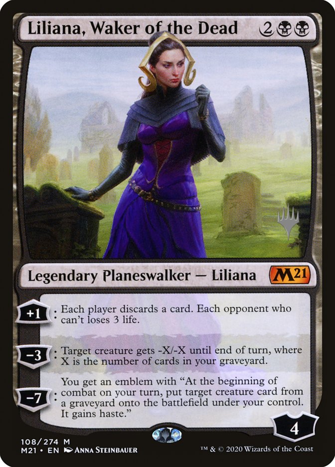 Liliana, Waker of the Dead (Promo Pack) [Core Set 2021 Promos] | The Time Vault CA