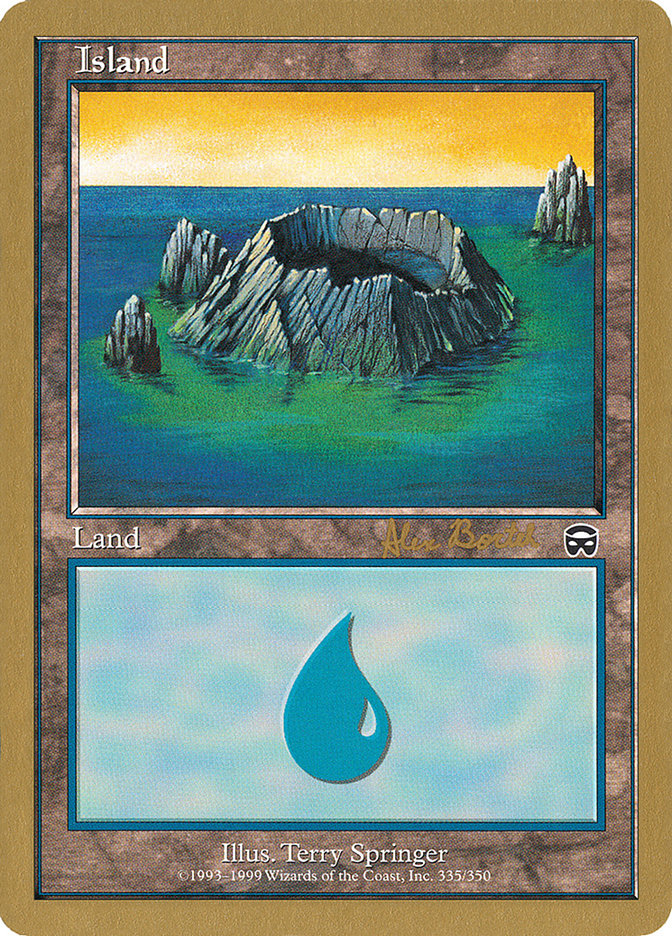 Island (ab335) (Alex Borteh) [World Championship Decks 2001] | The Time Vault CA