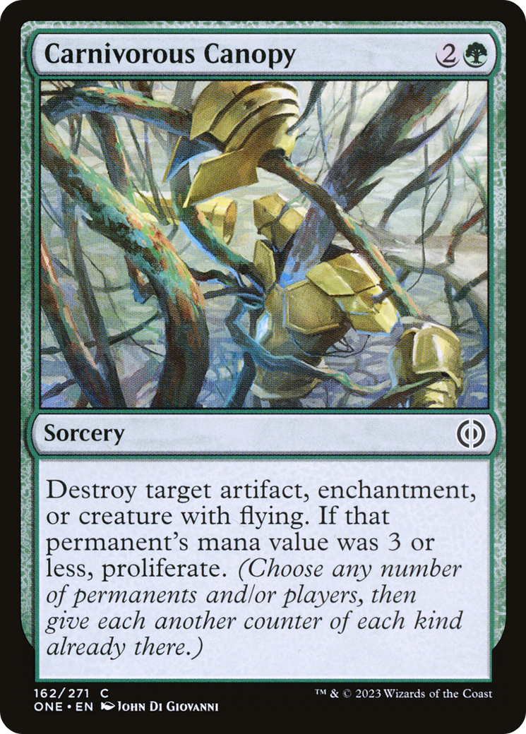 Carnivorous Canopy [Phyrexia: All Will Be One] | The Time Vault CA