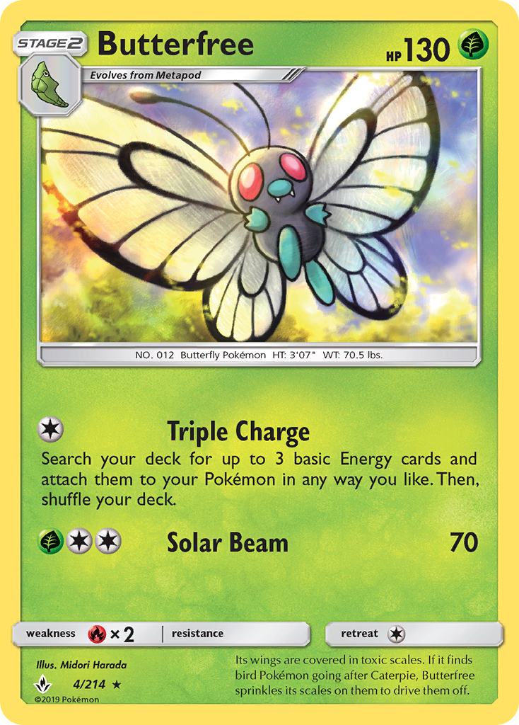 Butterfree (4/214) [Sun & Moon: Unbroken Bonds] | The Time Vault CA